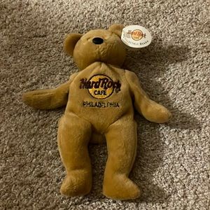 NWT Hard Rock Cafe Bean Bear - Philadelphia
